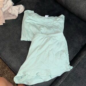 stars above Mint Green Pajama Set
